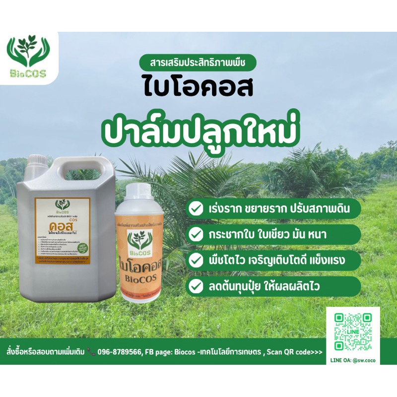 ไบโอคอส ขนาด 1 ลิตร #ไคโตซานสายสั้น #ไคโตซาน #เร่งราก #เร่งโต #เร่งใบ