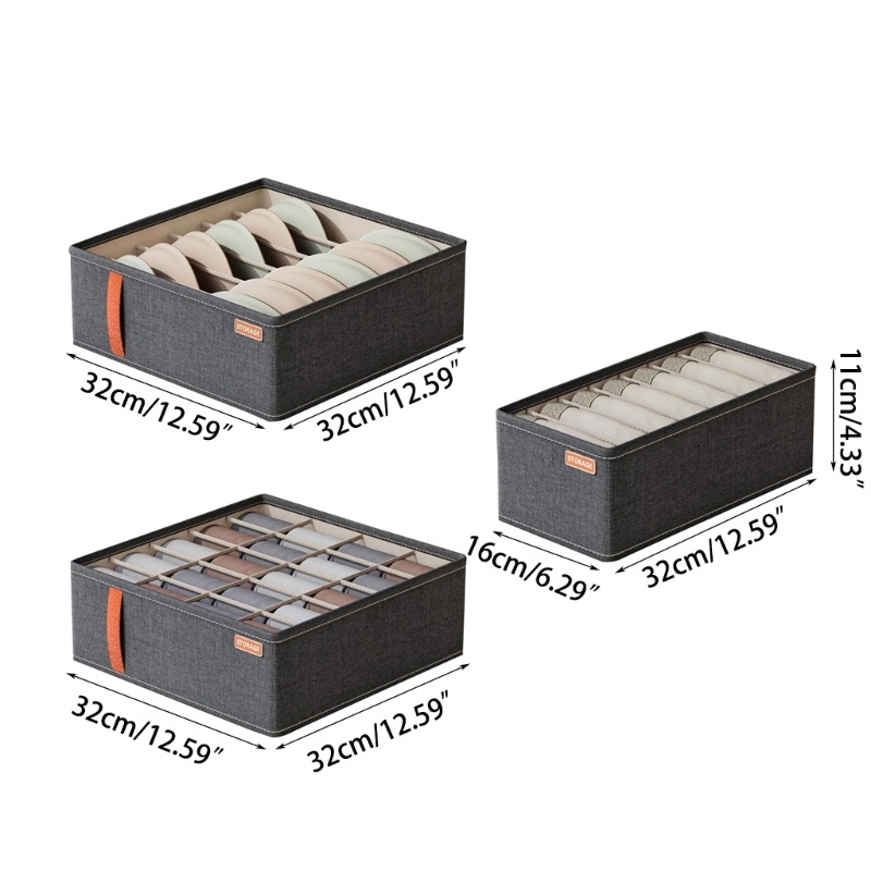 LOVE_ll 🌻 ที่เก็บชุดชั้นใน ช่องใส่ชุดชั้นใน จัดระเบียบชุดชั้นใน ถุงเท้า แบบพกพา สามารถพับเก็บได้ - รูปที่ 4