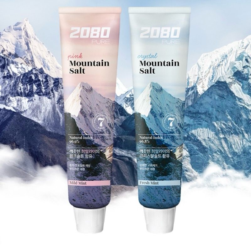 [🇰🇷แท้] 2080 Pure Mountain Salt 120g ยาสีฟันเกลือหิมาลายัน