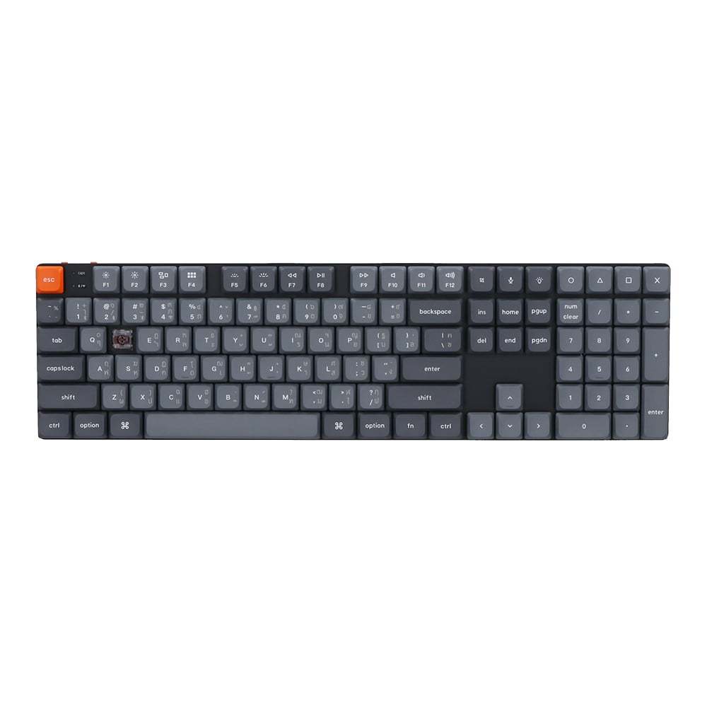 WIRELESS KEYBOARD (คีย์บอร์ดไร้สาย) KEYCHRON K5 MAX (QMK/VIA) (BLACK) (GATERON LOW PROFILE BROWN SWITCH - RGB - EN/TH) (