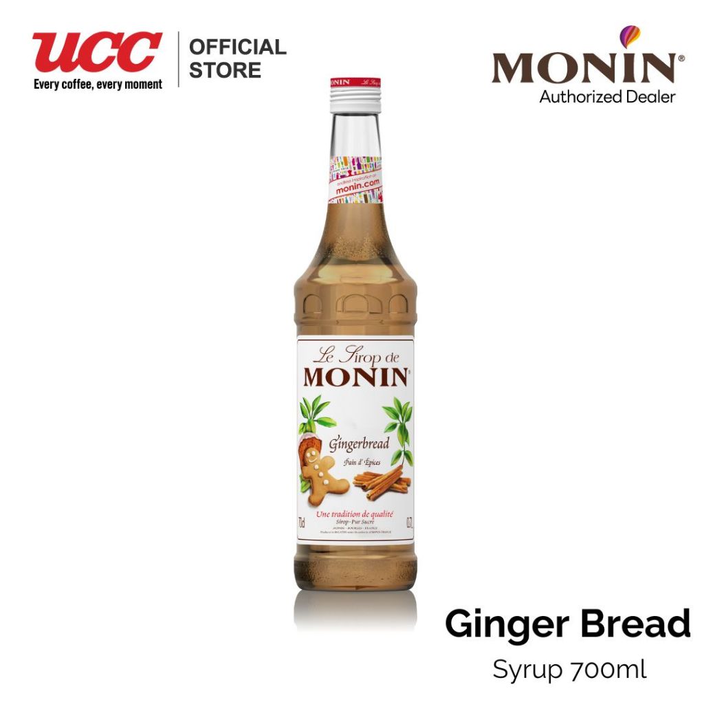 MONIN Gingerbread Syrup น้ำเชื่อมกลิ่นขนมปังขิง 700ml.