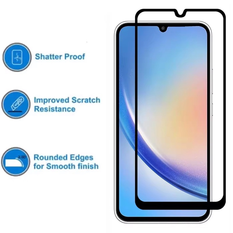 ฟิล์มกระจก นิรภัย เต็มจอ Samsung A05/A05s/A06 ฟิล์มกันรอย ฟิล์มกันจอแตก มีคุณภาพ ฟิล์มซัมซุงA05/A05s