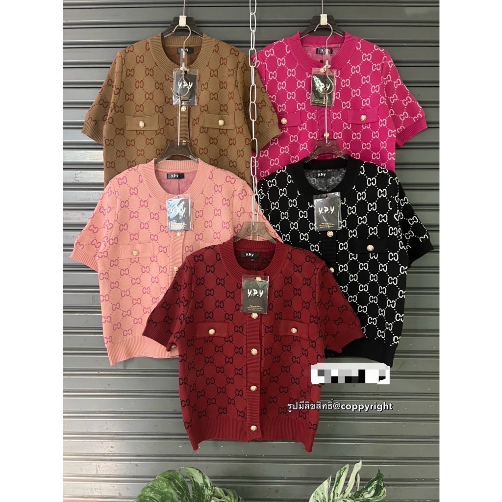 เสื้อยืดพิมพ์ลาย จีแขนสั้น รุ่นนี้เข้าแล้วค่ะนางแบบใส่สวยมากๆเลยสาวสาว อกหน้าผ้า 40 ยาว 23