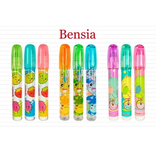 BENSIA eraser fruit scent ยางลบเลื่อนไส้ ปลอกกลิ่นผลไม้ ยี่ห้อ Bensia (คละลาย)