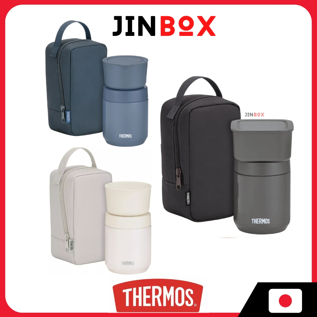 [Dishwasher-safe model] Thermos vacuum insulated soup lunch set soup jar and container set JEE-550 [รุ่นเครื่องล้างจาน] ชุดอาหารกลางวันซุปฉนวนสุญญากาศเก็บความร้อน 300มล/400มล กระปุกซุปและชุดภาชนะ (ใช่-550 ใช่-800)