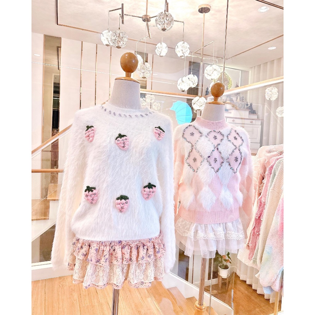 สเวตเตอร์นุ่มสตอเบอรี่ [RS0150]
