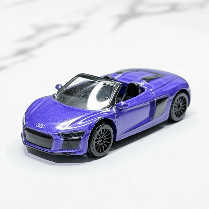 โมเดลรถเหล็ก มาจอเร็ตต์ Majorette Audi R8 Spyder เปิดประทุน สีม่วง