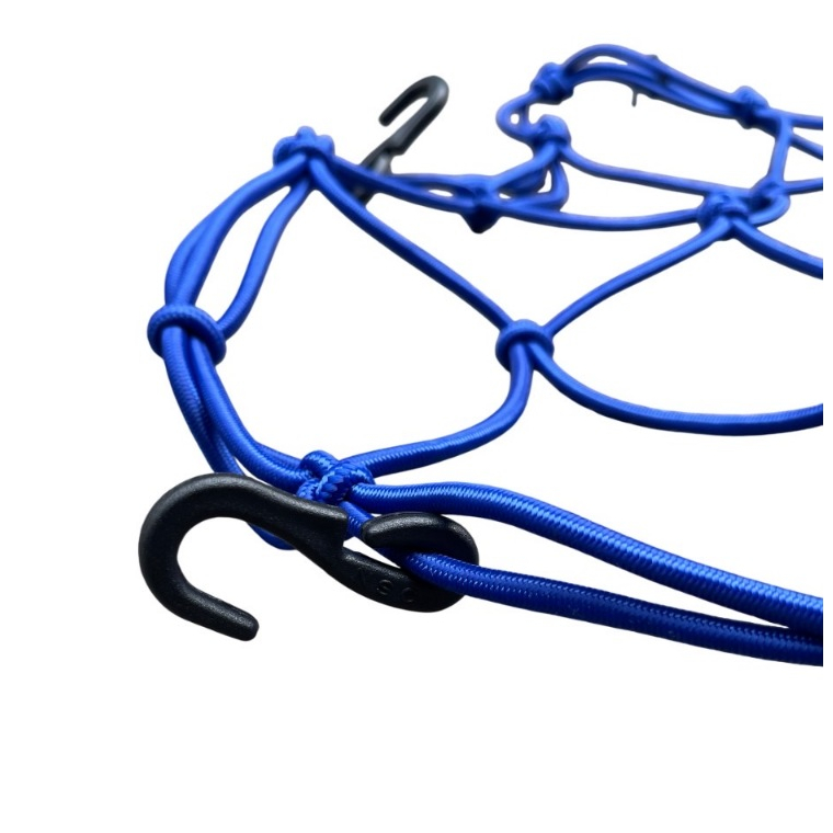 [แบบหนา ไม่ย้วย] ตาข่ายคลุมตะกร้ามอไซค์ 35x35ซม ผลิตในไทย คลุมตะกร้าหน้ารถ ยึดหมวกกันน็อค ตะขอยึด6ตััว ตาข่ายเอนกประสงค์ - รูปที่ 5