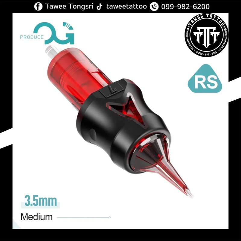 OG CARTRIDGE RED เบอร์ RS รหัส 10 (1 กล่อง 10​ เล่ม​)