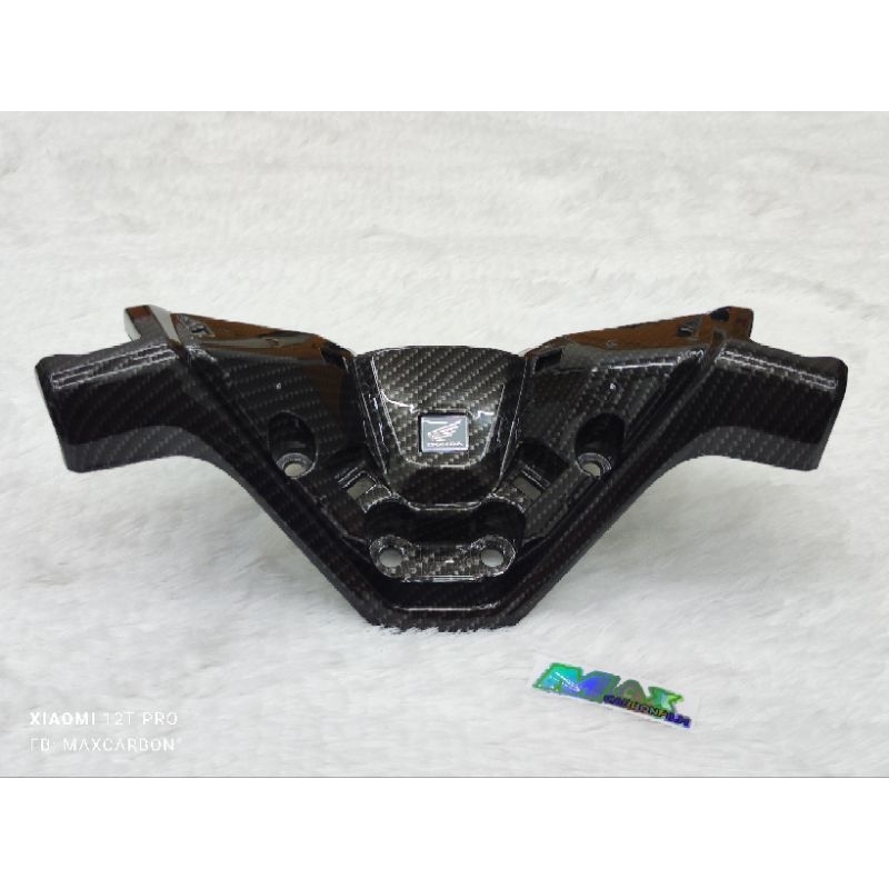 ครอบแฮนด์+โลโกปีกนก PCX160ปี25 งานฟิล์มลอยน้ำลายคาร์บอน คุณภาพพรีเมี่ยม อะไหล่แท้ศูนย์เบิกจากศูนย์ใหม่ทุกๆชิ้น