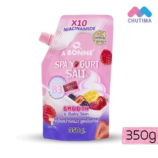 เกลือขัดผิว เกลือสปา สครับผิวกาย เอ บอนเน่ สปา ซอลท์ A bonne Spa Yogurt/ Milk/ White C Salt 350g.