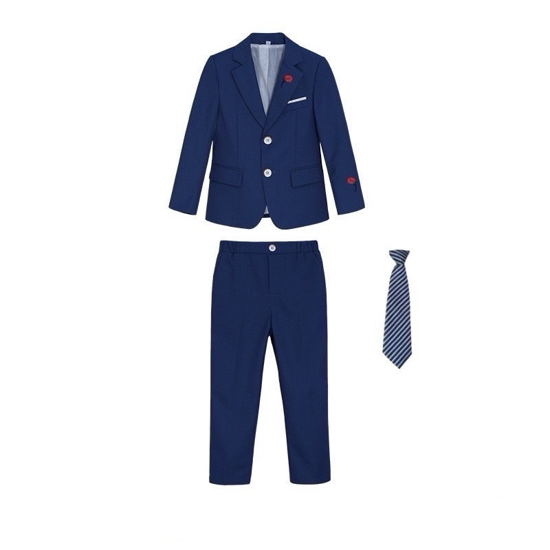 ชุดสูทเด็กผู้ชายสีชมพู/สีกรมท่า/รูปแบบดีมาก สีสวยน่ารักมาก/มีสินค้าพร้อมส่ง - รูปที่ 3