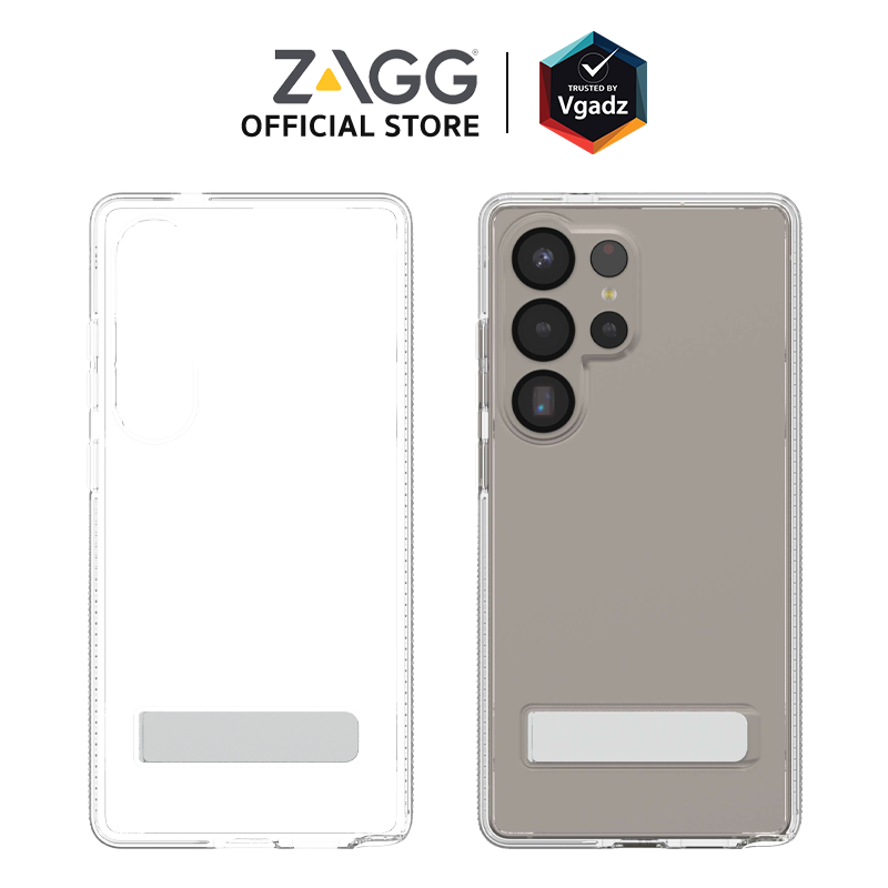 Zagg - เคสสำหรับ Galaxy S25 Ultra รุ่น Crystal Palace Kickstand