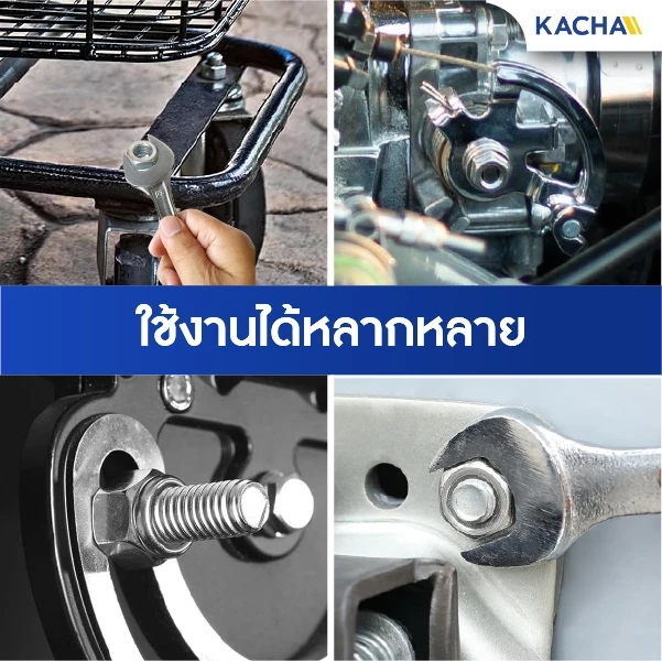 KACHA หัวน็อตตัวเมีย หกเหลี่ยม สแตนเลส 304 DIN934 M3 M4 M5 M6 M8 M10 M12 thumbnail 8