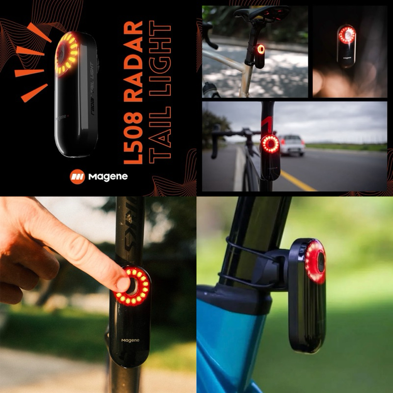 ไฟท้ายเรดาร์ Magene L508 Radar Tail Light รองรับไมล์ Magene, Garmin, Wahoo (รับประกัน 1 ปี)