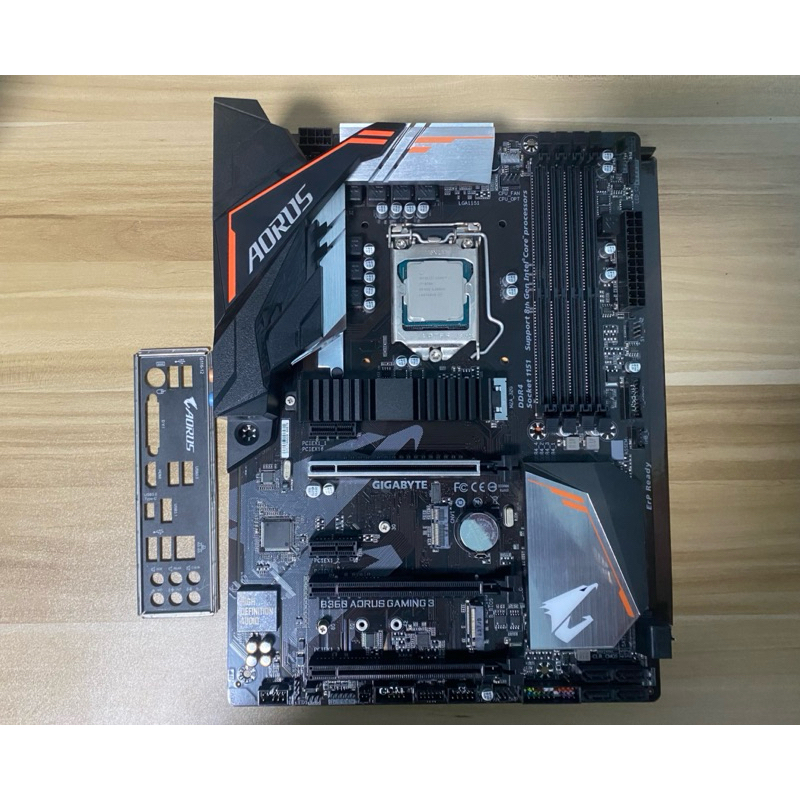 CPU I7 8700 +MB B360 AORUS GAMING (ฝาหลังครบ)