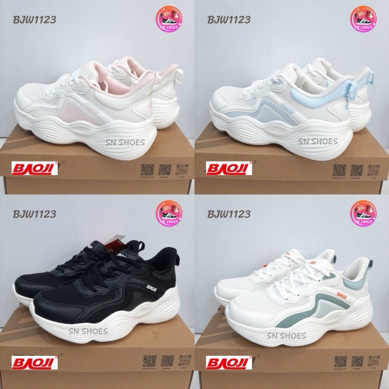 รองเท้าผ้าใบ  BAOJI เเท้100% BJW 1123  รองเท้าผ้าใบผู้หญิง ไซร้ 37-41