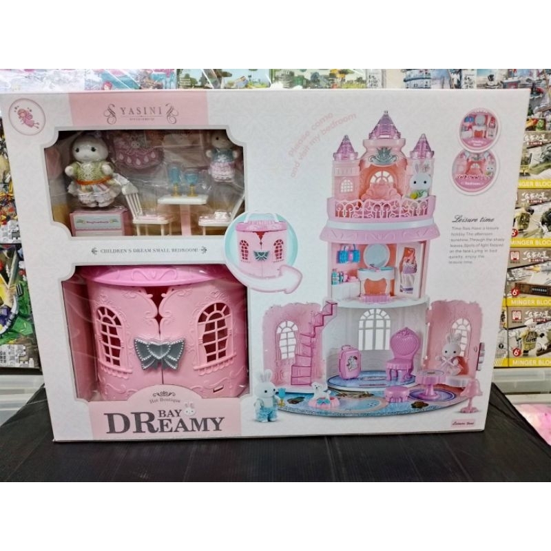 Bay Dreamy Sylvanian Castle ชุด บ้านของเล่น กระต่ายน้อย
