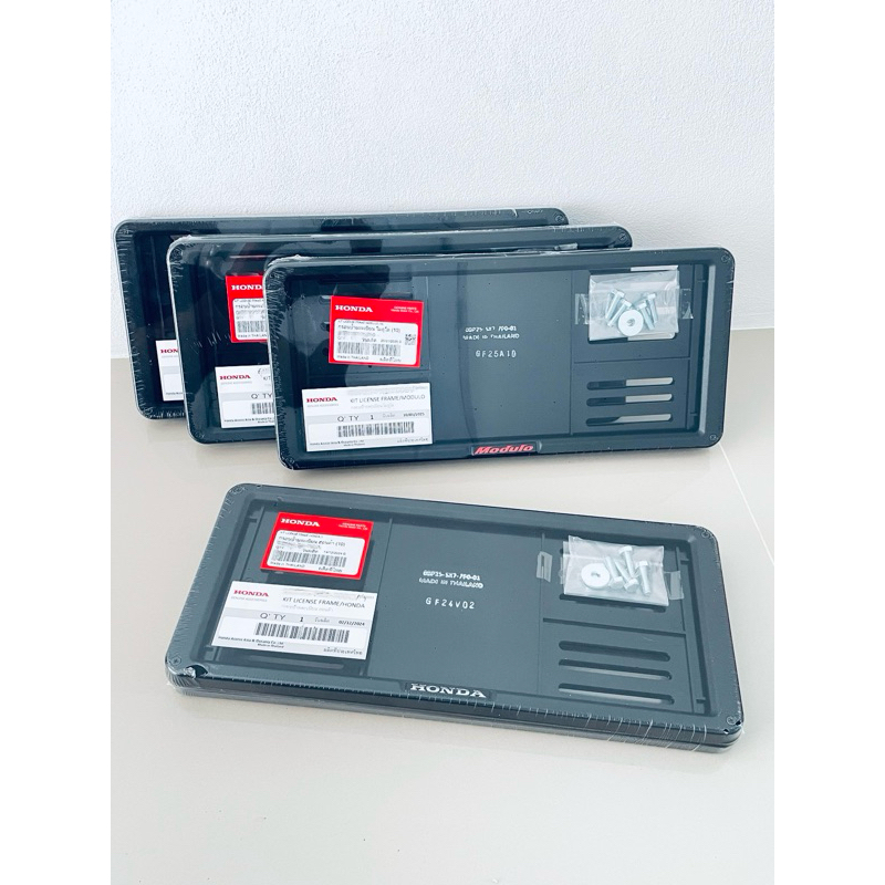 (แท้💯%)กรอบป้ายทะเบียน Honda(1 คู่) จัดส่งทุกวัน,Honda Access แท้ 1 คู่(ป้ายแท้จะใส่ป้ายทะเบียนไทยได้) หน้า และ หลัง