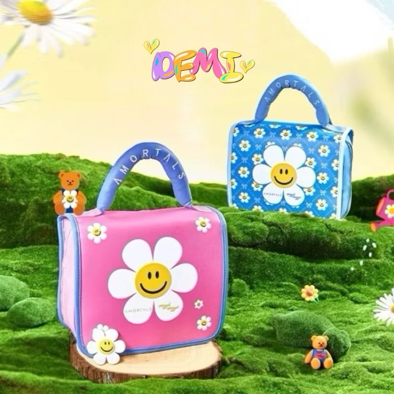 (พรีออเดอร์)กระเป๋าเครื่องสําอาง Wiggle แบบพกพาเครื่องมือแต่งหน้ากระเป๋าถือมัลติฟังก์ชั่น กระเป๋าเอน