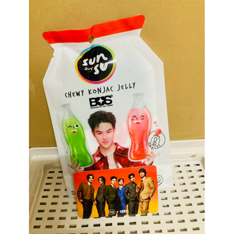 sunsu xBUS jelly มีการ์ดBUS/ราคา/1ซอง+jelly