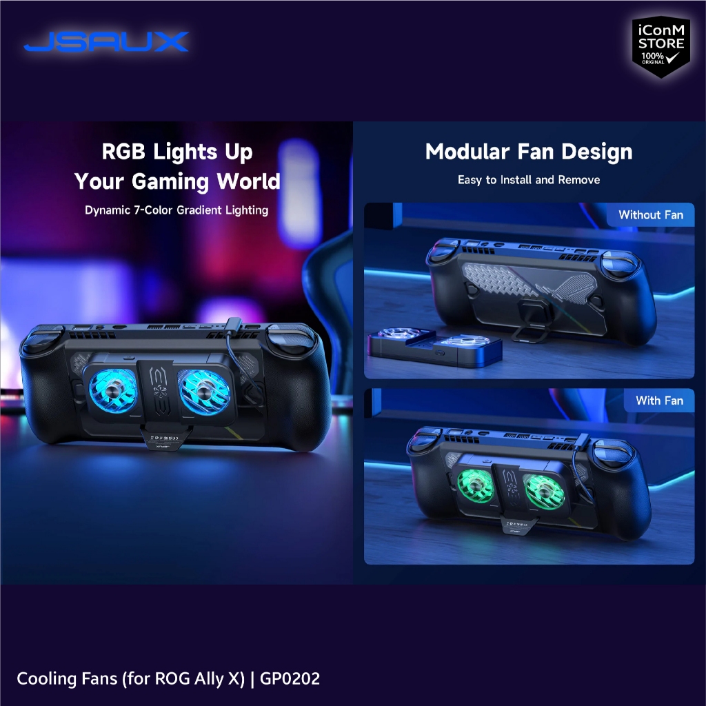 [พร้อมส่ง] JSAUX - ModCase for ROG Ally & ROG Ally X & Cooling Fans [PC0109, PC0111 & GP202] [สินค้าแท้100% ผ่อน0%]