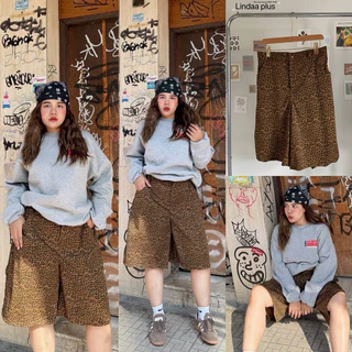 ✅เข้าเพิ่ม พร้อมส่งค่า /LD/ กางเกงสาวอวบ 5ส่วน ลายเสือ ทรงสวย ใส่สบาย #เสื้อผ้าไซส์ใหญ่ สาว อ้วน พลัสไซส์
