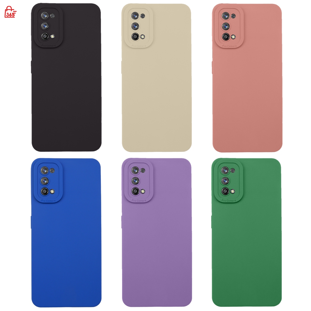 เคส สำหรับ realme 7 Pro เคสซิลิโคนนิ่ม กันกล้อง TPU สีพื้น ราคา ถูกที่สุด ดีลบีเคเค