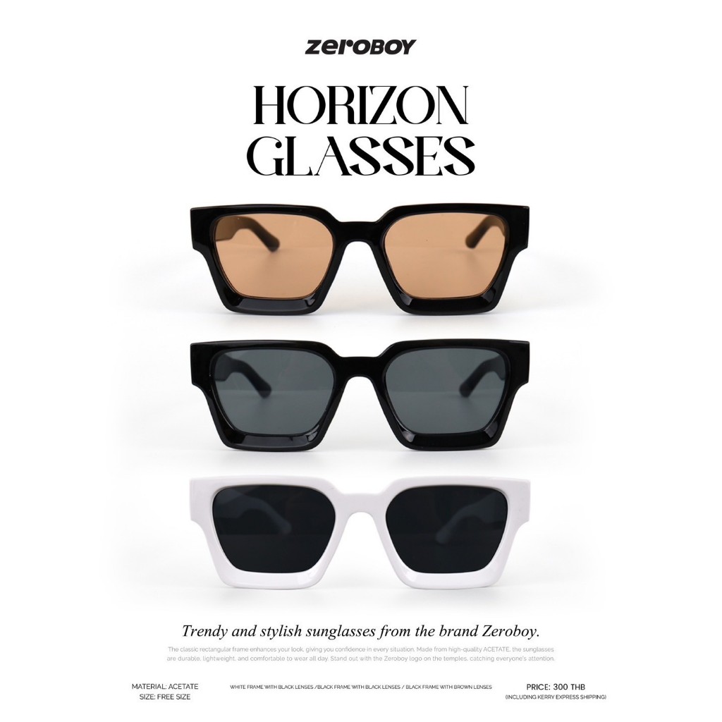 ZEROBOY - Horizon Glasses " แว่นตากันแดดแฟชั่นสุดเท่ "
