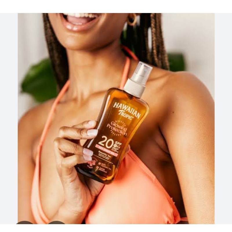 ออยล์อาบแดด ผิวแทน Hawaiian tropic Dark Tanning oil Tan ฮาวายเอี้ยน ทรอปิค น้ำมันมะพร้าว Coconut oil