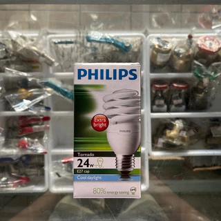 PHILIPS Tornado หลอดไฟ ฟิลิปส์ 24W แสงโทนเหลือง แสงขาว