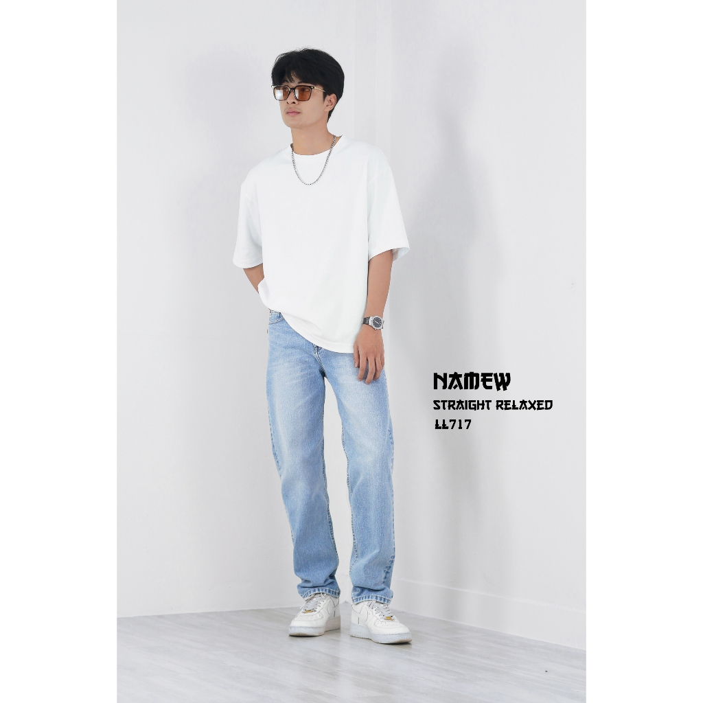 NAMEW Straight Relaxed Jeans กางเกงยีนส์ทรงหลวม