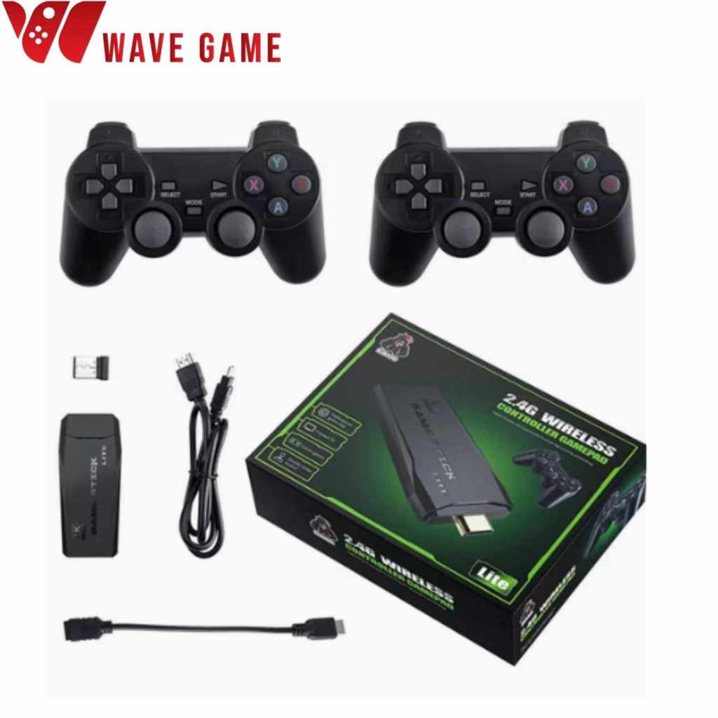 game stick lite 2.4g wireless controller gamapad วิดีโอเกมย้อนยุค Emuelec 4.3 ( ต่อ  usb เล่นได้เลย 