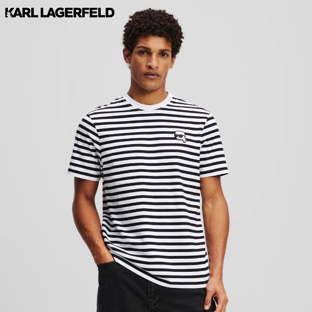 KARL LAGERFELD - IKON STRIPED T-SHIRT