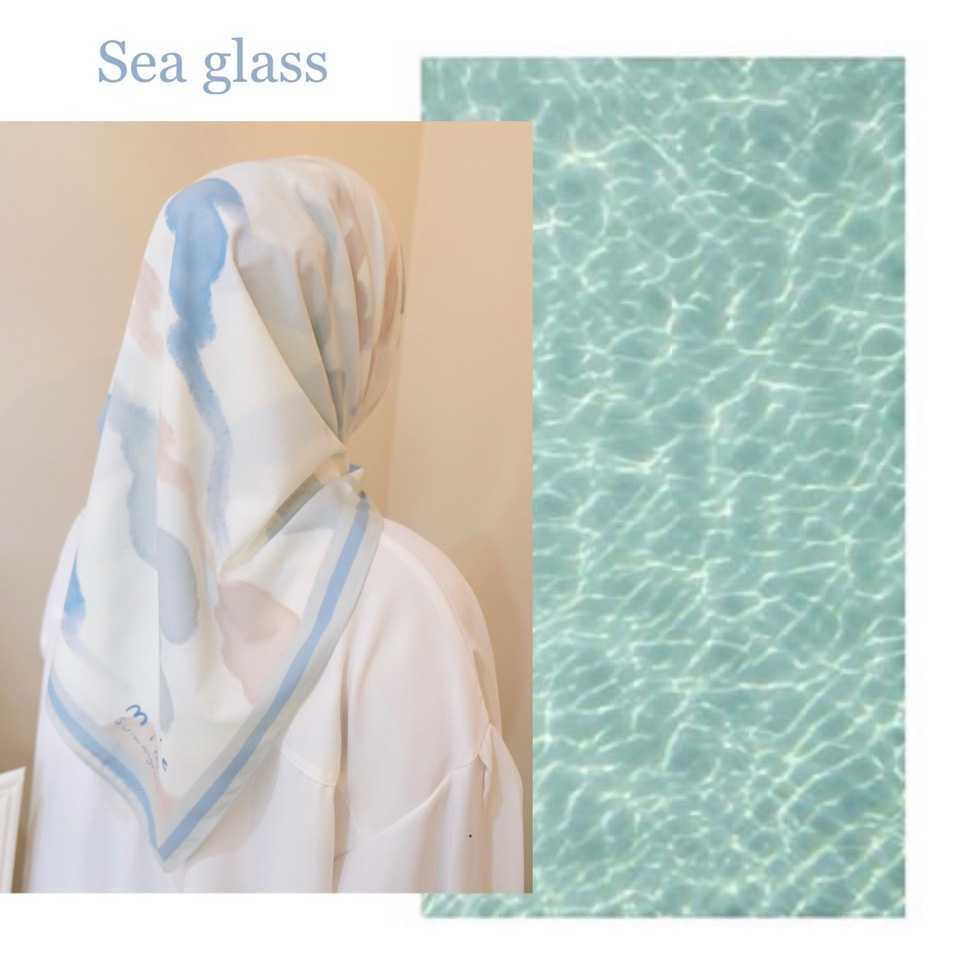 ผ้าคลุม N Able x mimi คอลเลคชั่น Serendipity (Premium matte silk nano) Size 115x115 cm[N Able Style]