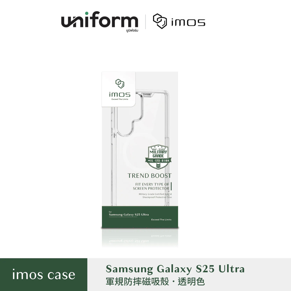 เคสมือถือ IMOS Mag Case for Samsung S25 Ultra - Clear