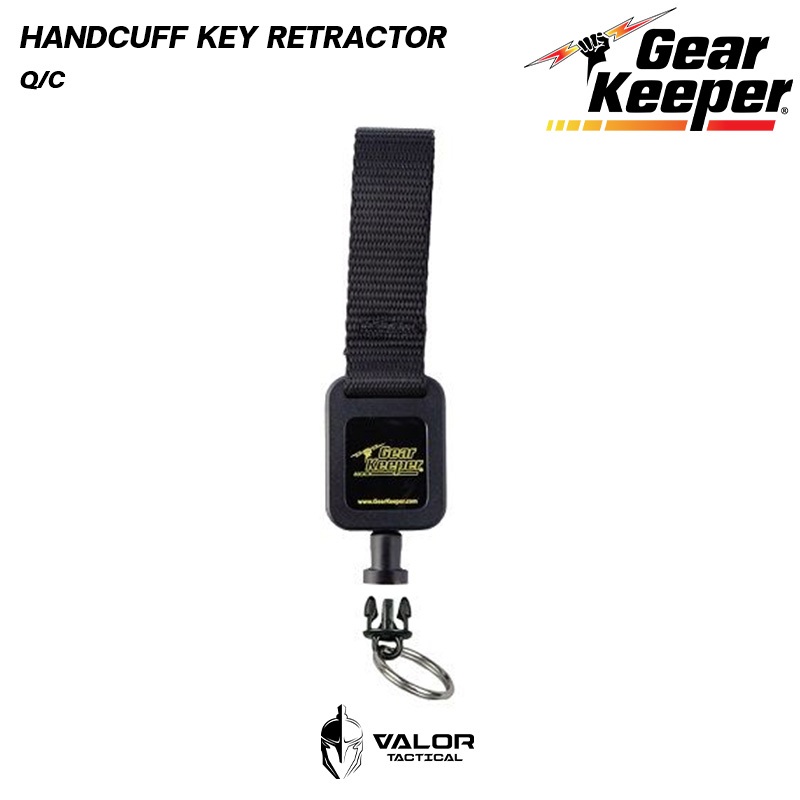 Gear Keeper - Handcuff Key Retractor -Q/C สายคล้องกุญแจมือ สายห้อย สายรัดไนลอน ติดกับเข็มขัดกางเกง ปลายถอดออกได้