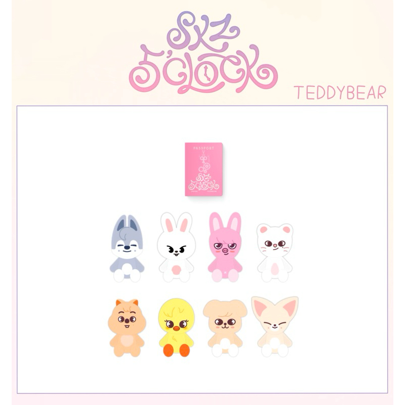 ꒰ pre , ห้ามกดรวมกับสินค้าชิ้นอื่น , ปิดรับ 18/2 18:00 ꒱ Stray Kids 5TH FANMEETING ⋆˙⟡ 𝗦𝗞𝗭 𝟱'𝗖𝗟𝗢𝗖𝗞 ˖° - SKZOO TEDDYBEAR