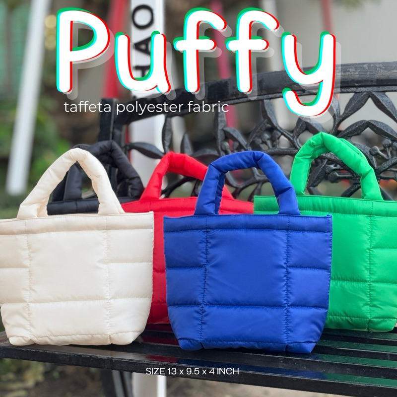 "Douce Bag" PUFFY Shopping Bag☁️🩵
