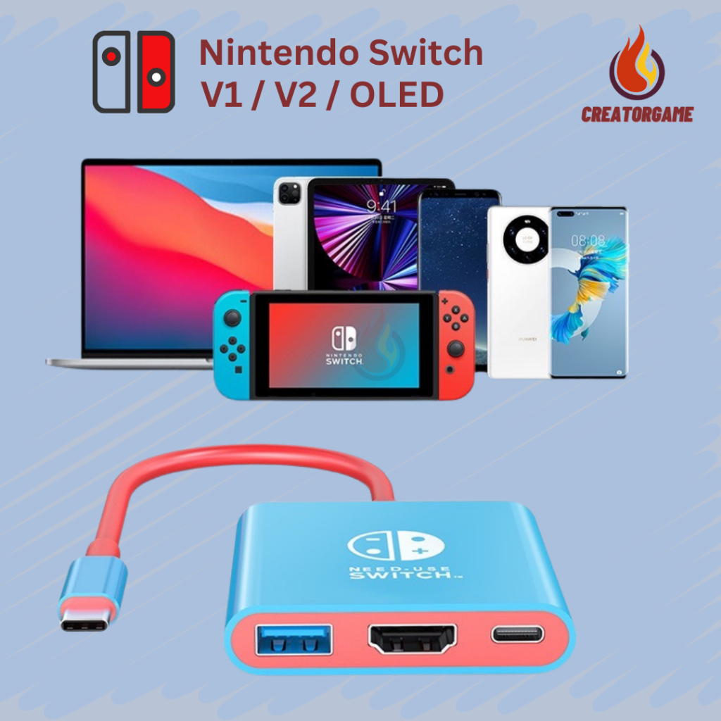 Switch Dock ต่อ TV สำหรับNintendo Switch - V1/V2/OLED โดยเฉพาะ /HDML HUB /Adapter Hub