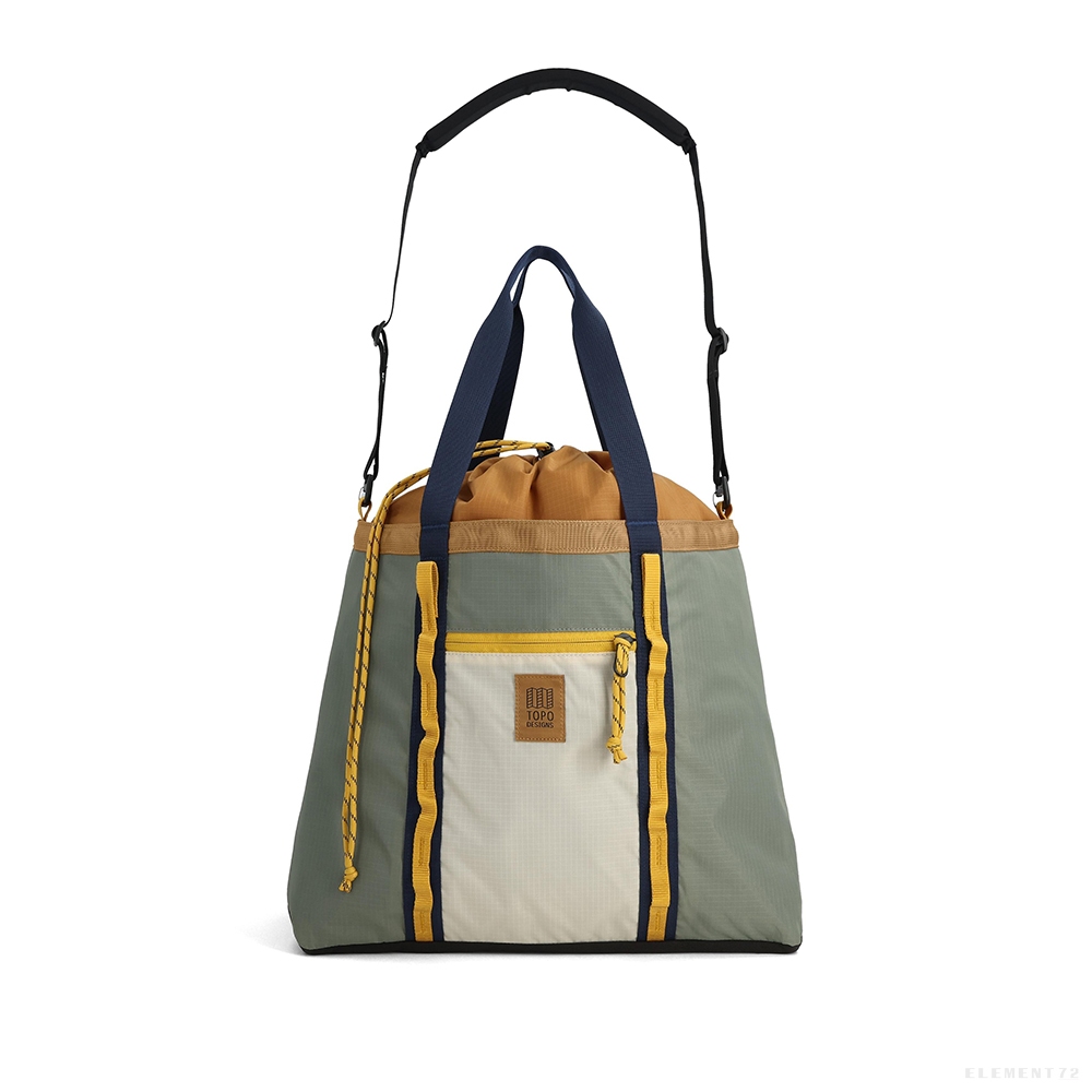 Topo Designs กระเป๋าสะพายข้าง รุ่น MOUNTAIN UTILITY TOTE BONE WHITE/BEETLE