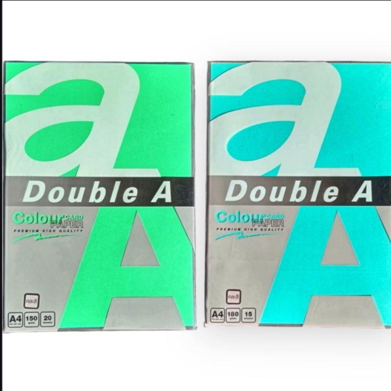 กระดาษสี Double A ขนาด A4 Double A Card Paper คละสี