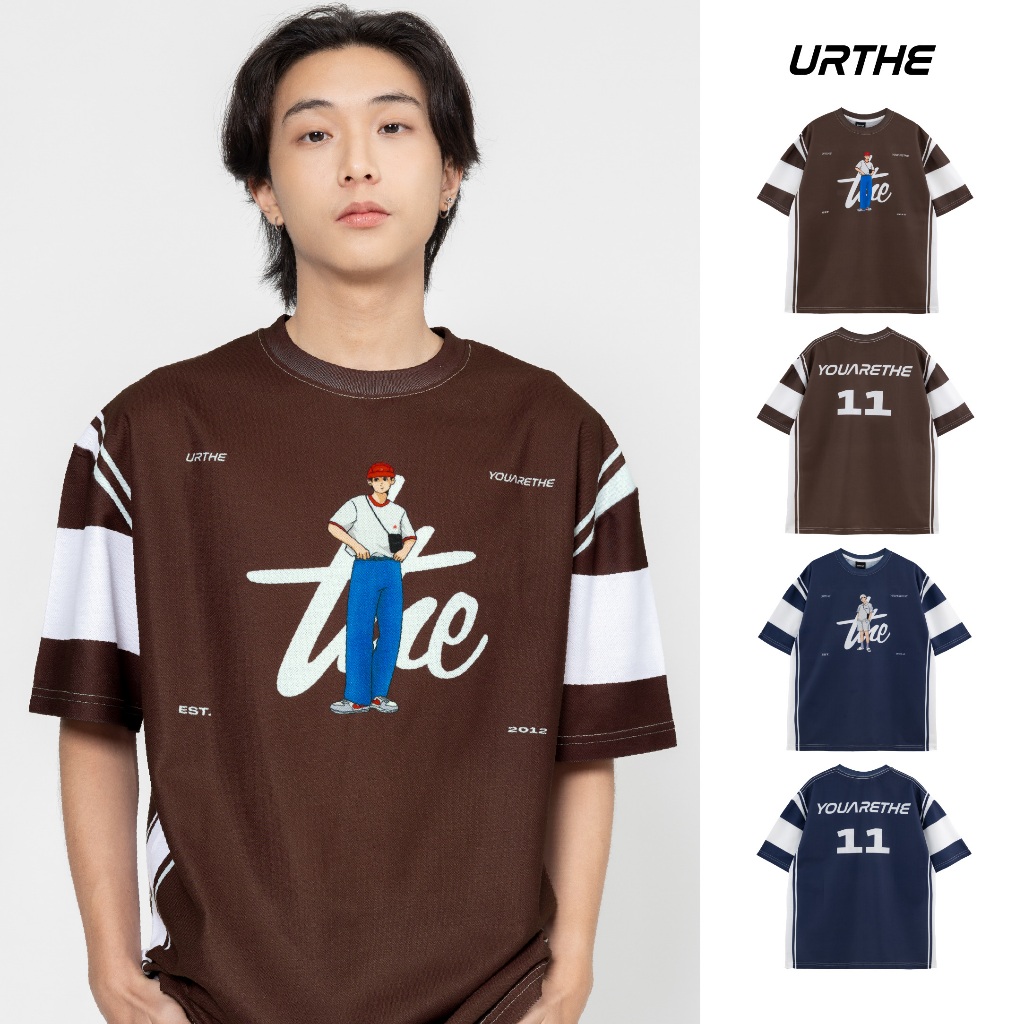 URTHE - เสื้อยืด Oversize พิมพ์ลาย Col. FUR24 รุ่น ADELA