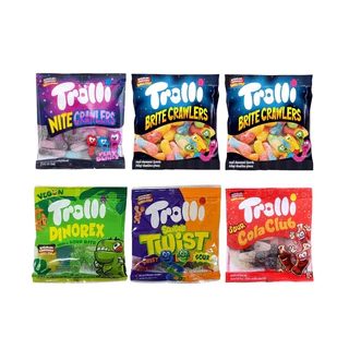 [ SET6 ] Trolli ทรอลลี่ วุ้นเจลาติน สำเร็จรูป ขนาด 12 กรัม กล่อง 12 ชิ้น คละรส (เซ็ต6กล่อง) รุ่น 5 บาท