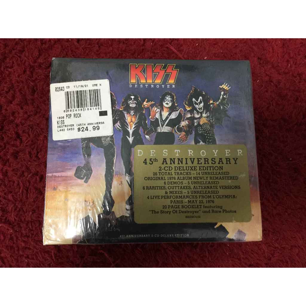 CD เพลงสากล Kiss – Destroyer สภาพตามรูปปก gangqinmusic B28-116