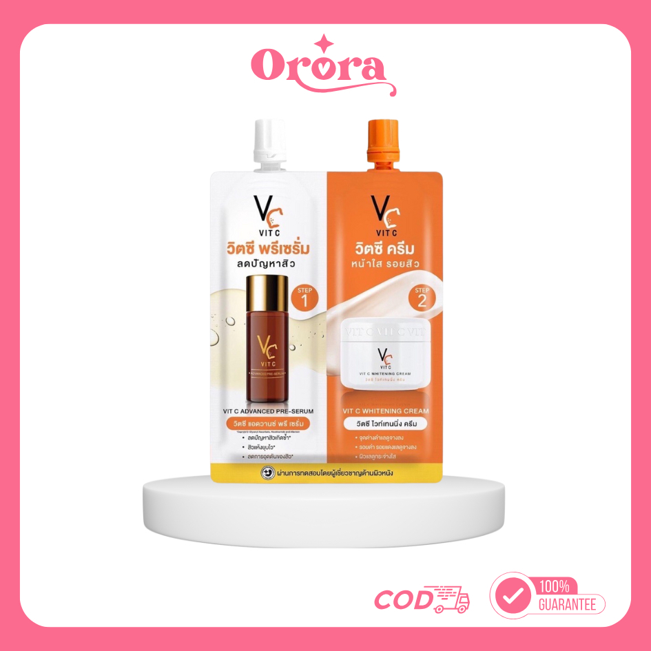 ดับเบิ้ลวิตซี (น้องฉัตร) 2 in 1 VC คู่ เซรั่ม+ครีม (แบบซอง)