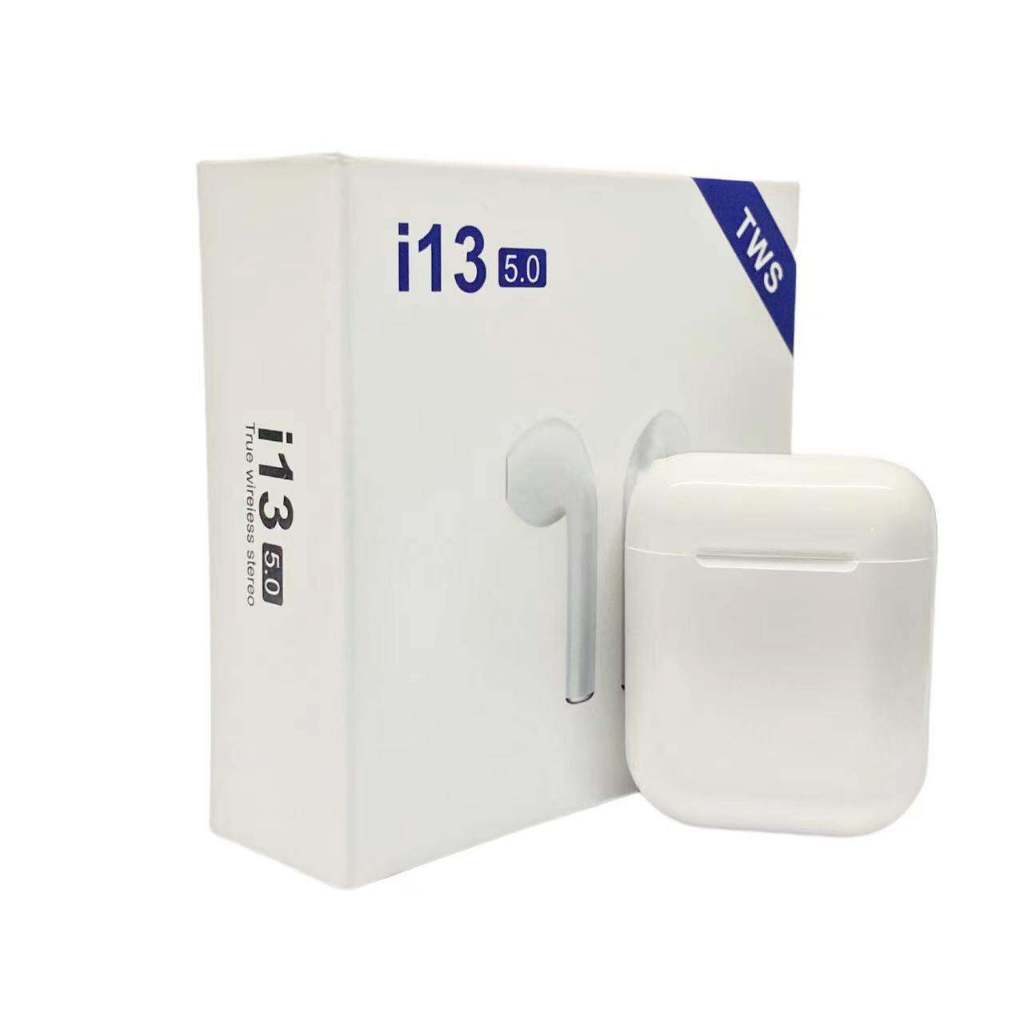 หูฟังi13 หูฟัง รุ่นใหม่ พร้อมกล่องชาร์จ หูฟังบลูทูธไร้สาย Bluetooth V5.0 หูฟังไร้สาย ใช้ได้ทุกรุ่น