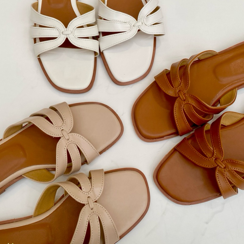 ✨firstshoes✨รองเท้าแตะสายสาน ดีเทลสวย สีขับผิว ระบายอากาศดี