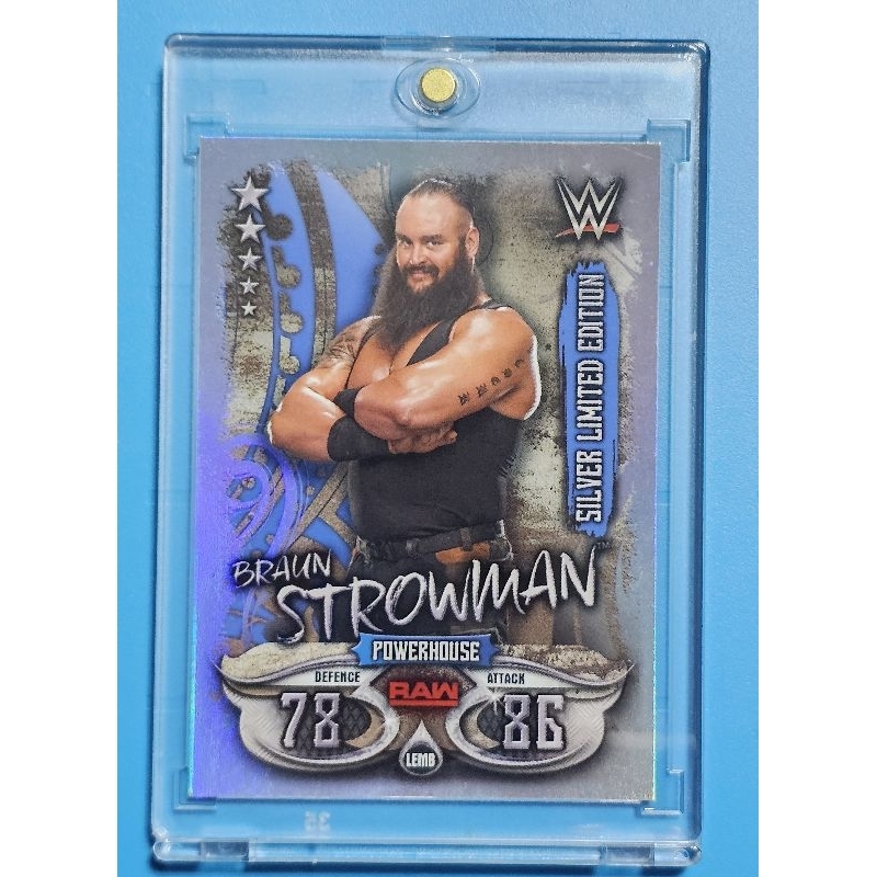 Topps:ท็อปส์-การ์ด Limited Edition Silver ของ Bruan Strowman  (WWE)