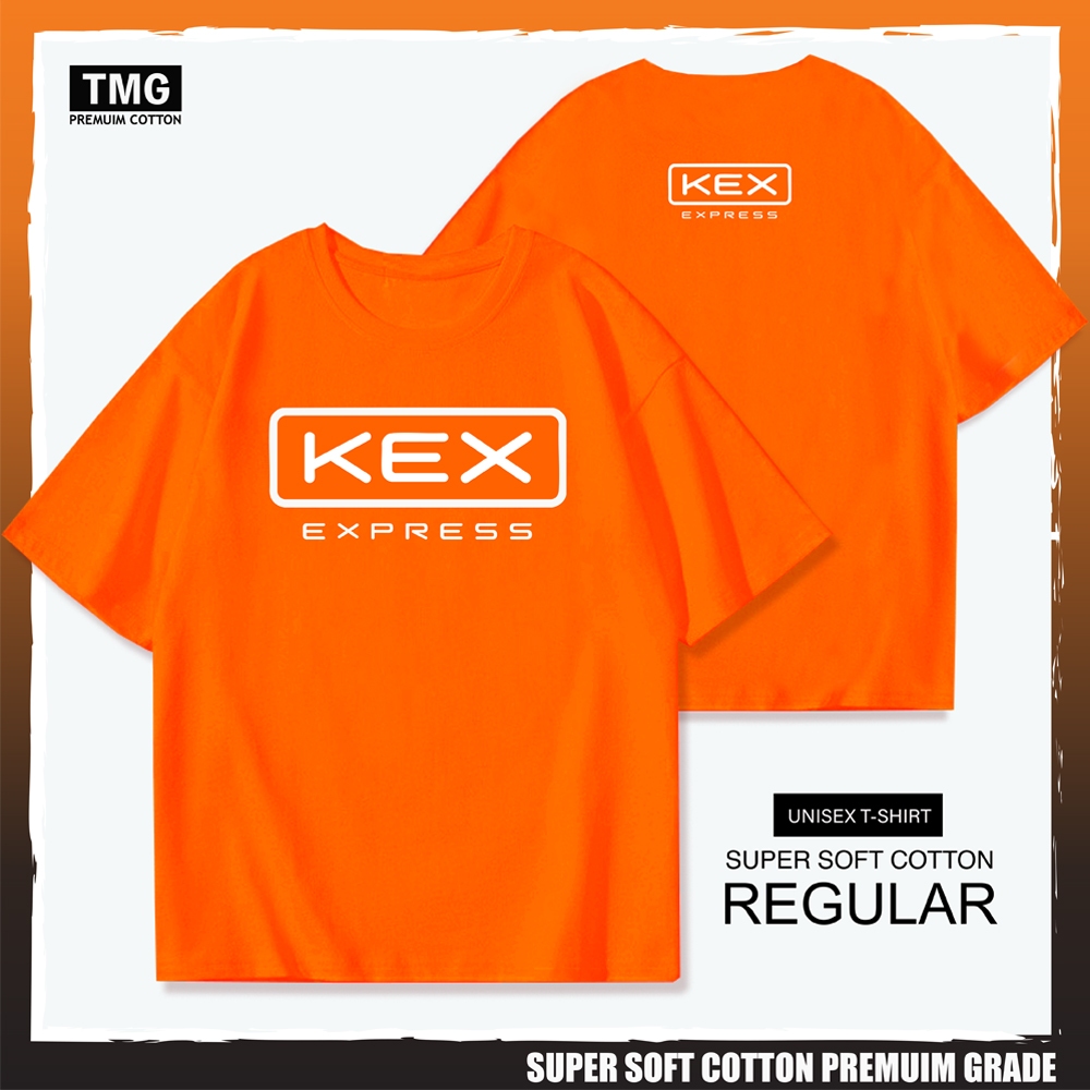 เสื้อยืดคอกลม KEX EXPRESS เนื้อผ้า คอตตอน100